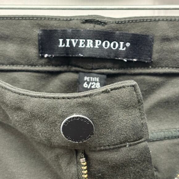 Liverpool Anita Pant, Skinny Jeans, Dark Olive Green, Petite, Women's 6P or 28 - Picture 2 of 4